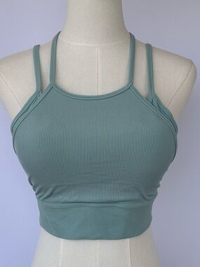 Nike Women’s Zenvy Strappy Light Support‎ Ribbed Padded Sports Bra Size Medium